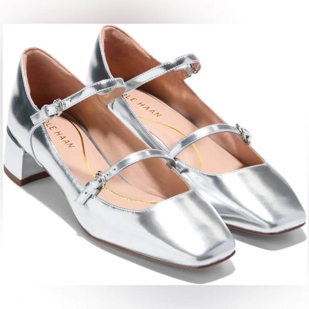 Cole Haan Silver Maryjane’s